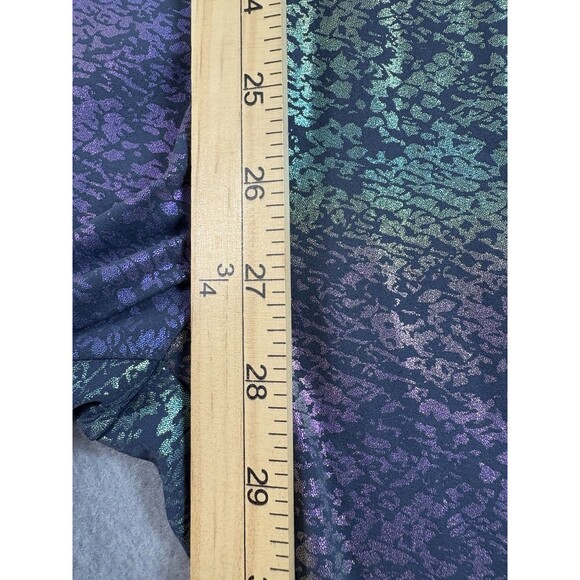 Spirithoods Iridescent Snakeskin Flare Jumpsuit Short Sleeve Collared Medium 1pc - Picture 4 of 16